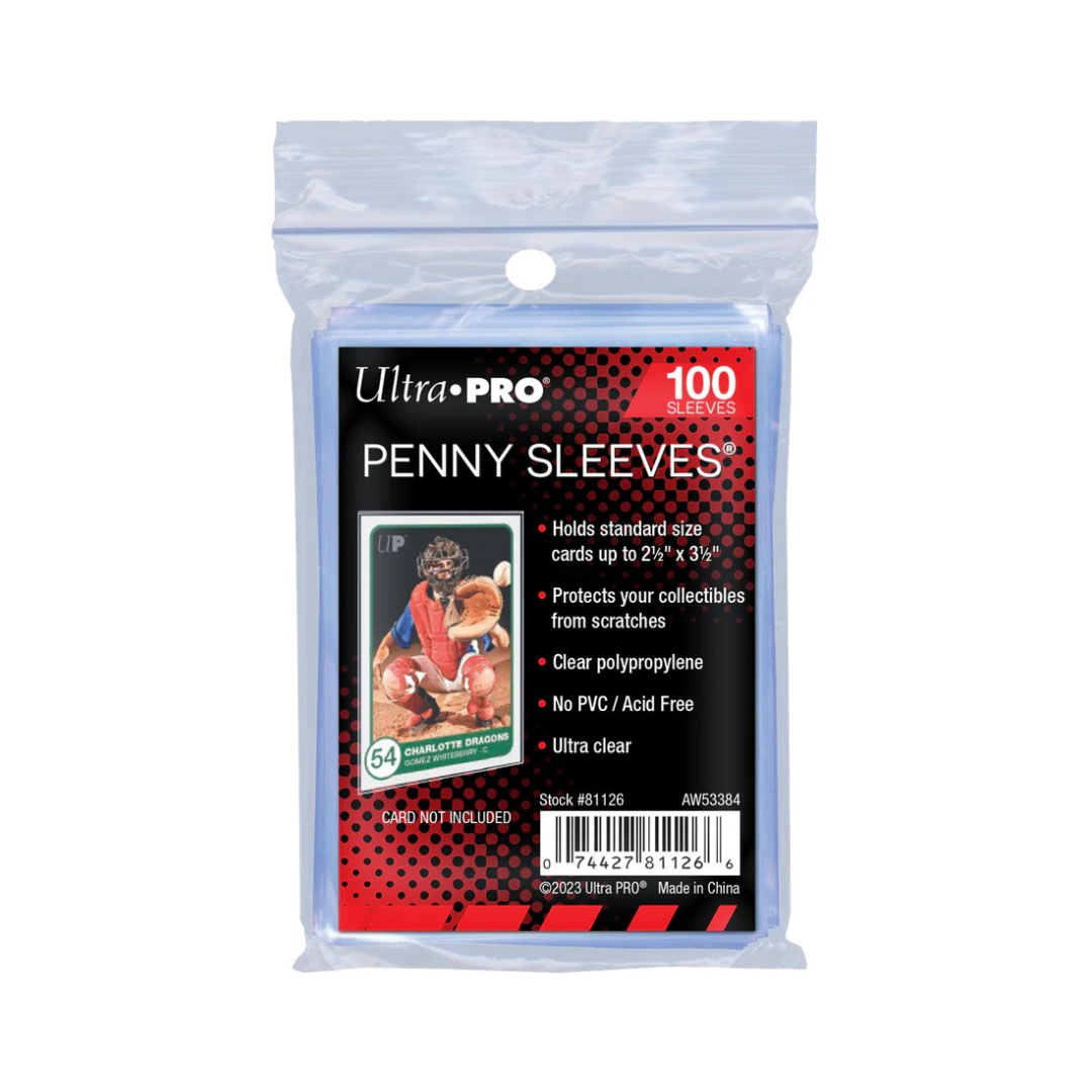 Standard Trading Card Penny Sleeves (Pack of 100)