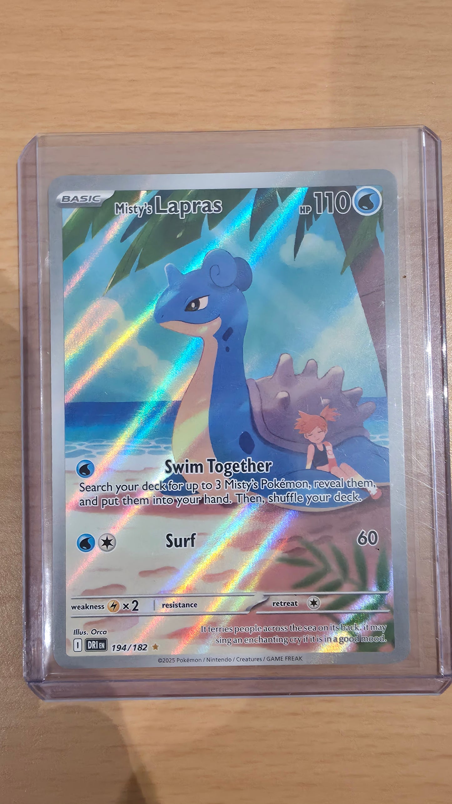 Misty's Lapras English 194/182 Holo IR